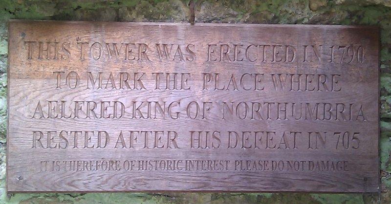 King Alfred's Cairn inscription